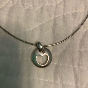 Tiffany cut out heart necklace